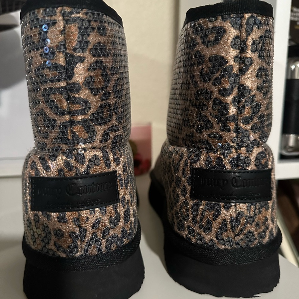 Juicy Couture leopard sequins boots - image 3